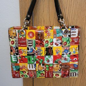 M&M wrapper tote bag